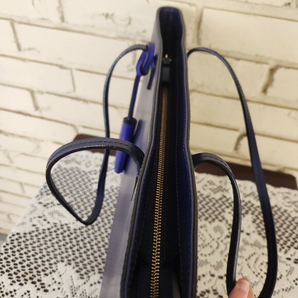 Nwot Kate Spade NY Jana Blue Sapphire Tote Bag Purse - Picture 10 of 13